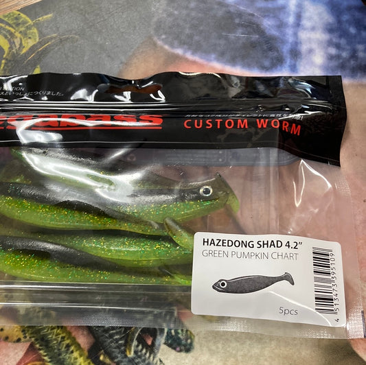 Megabass Hazedong 4.2” Green Pumpkin Chart