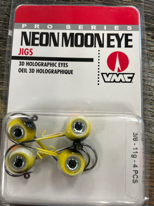 VMC Neon Moon Eye Jigs 3/8 oz. Yellow Perch