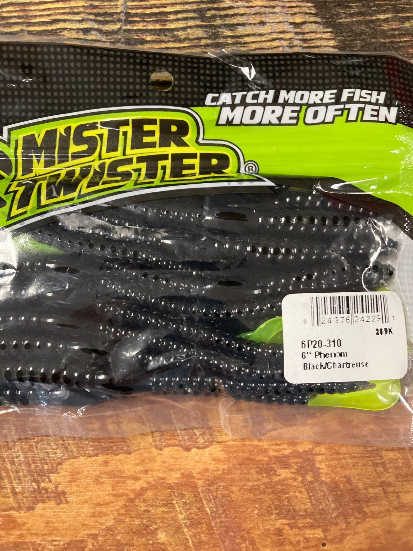 Mister Twister Phenom 6” Black Chartreuse