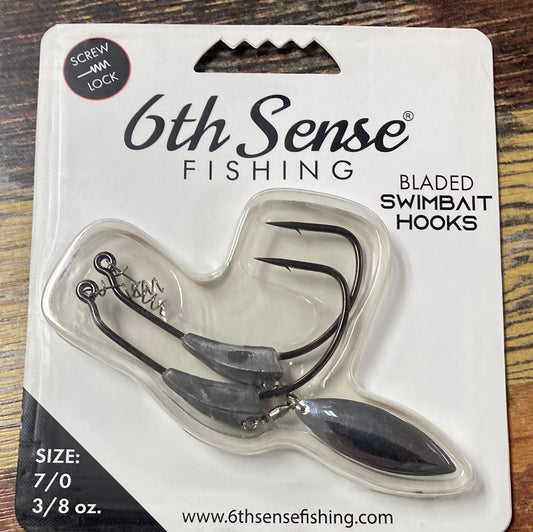 6th Sense Bladed Swimbait Hooks 3/8 oz. 7/0