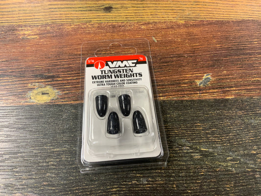 VMC Tungsten Worm Weight 3/16 oz. Black
