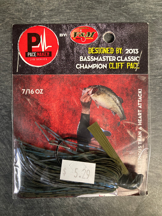 V&M Pacemaker Skip Jig 7/16 oz. Magic Craw