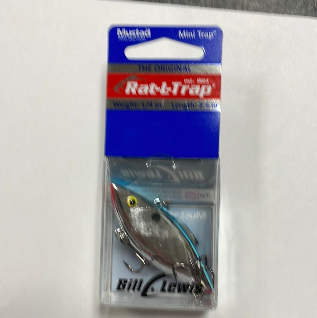Original Mini Rattle Trap Bill Lewis Rat L Trap - Mini Trap 1/4 oz. Chrome/Blue Back – Lake Fork ...