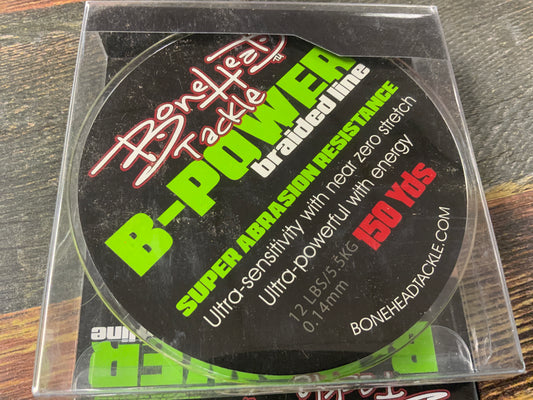 Bone Head B-Power Braided 12lb. 150 yd Yellow