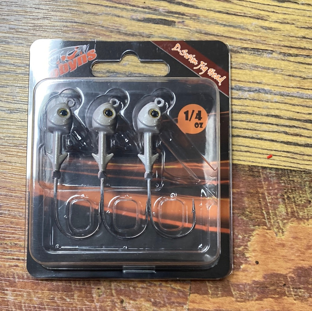 Dobyns D Swim Jig Heads 1/4 oz. Shad