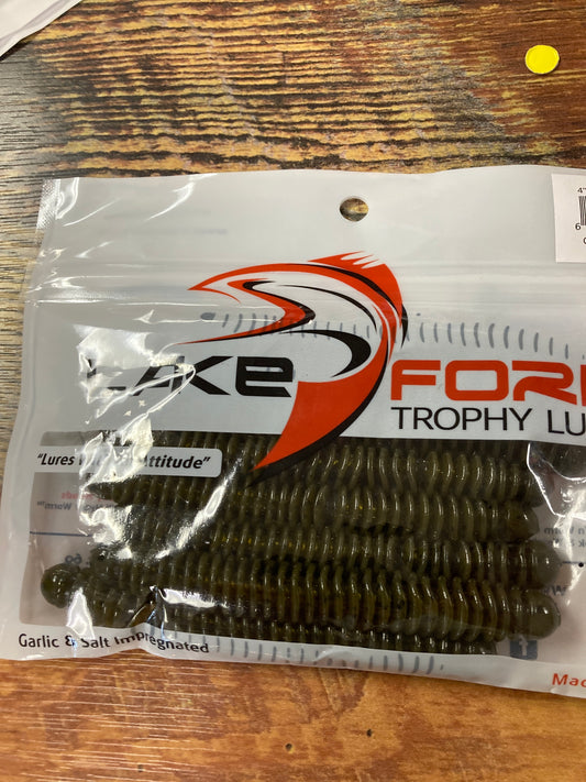 Lake Fork Ring Fry 4” Green Pumpkin