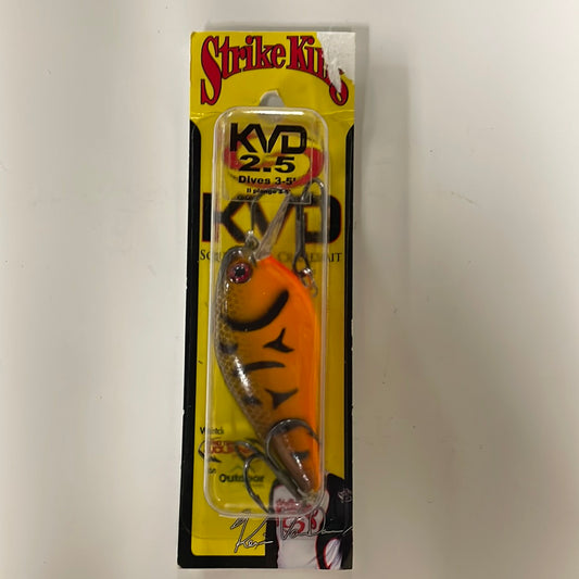 Strike King KVD 2.5 Dives 3-5’ Orange Belly Craw