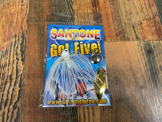 Santone GOT 5 Spinnerbait 3/8 oz. Dougie's Cry/Gold Blade