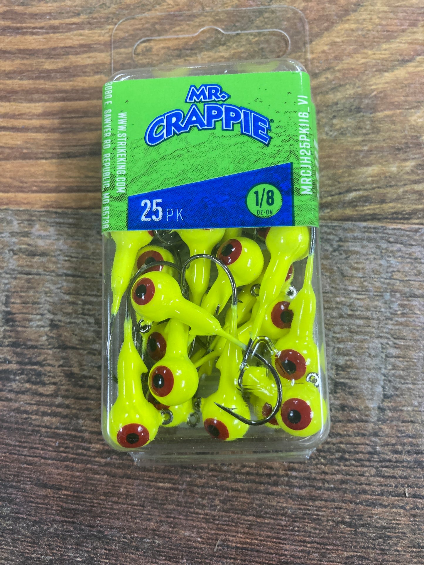 Mr. Crappie Jig Heads 1/8 oz. Chartreuse