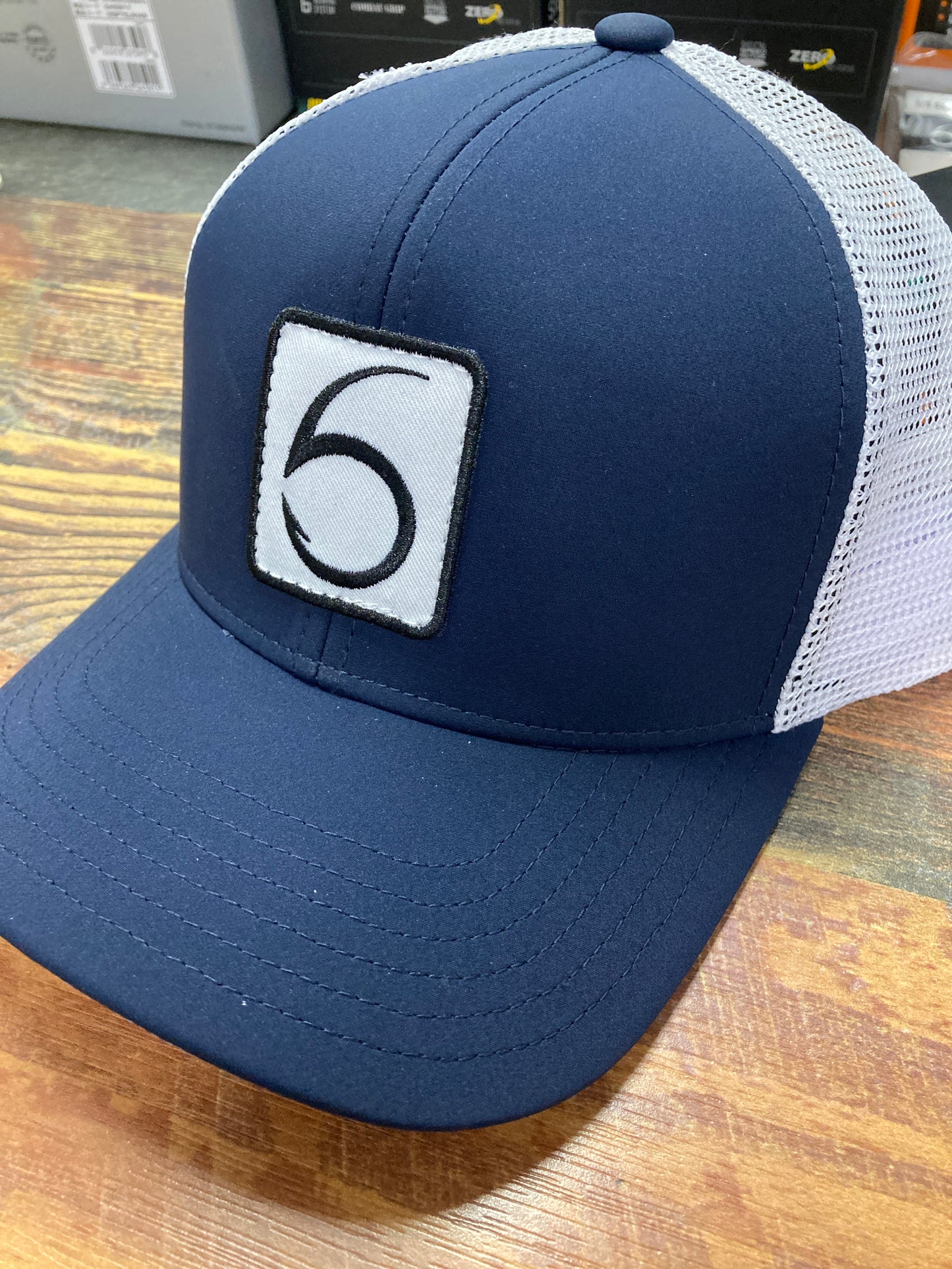 6th Sense Hat - 6 Stamped Blue