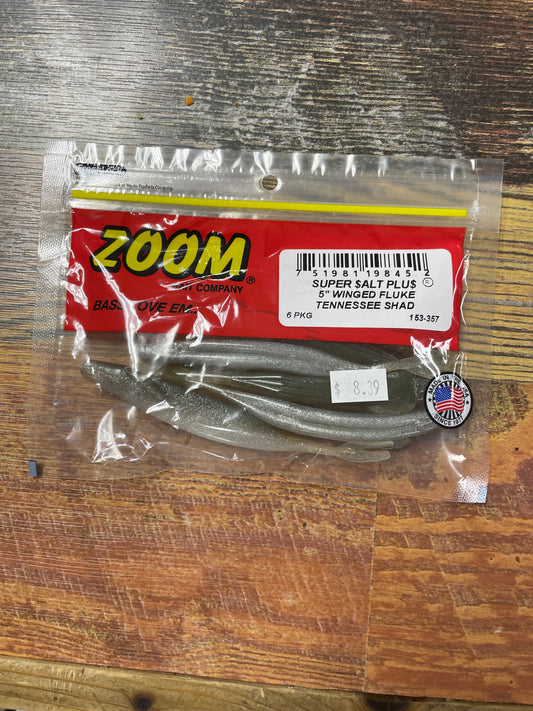 Zoom 5" Winged Fluke - Tennessee Shad