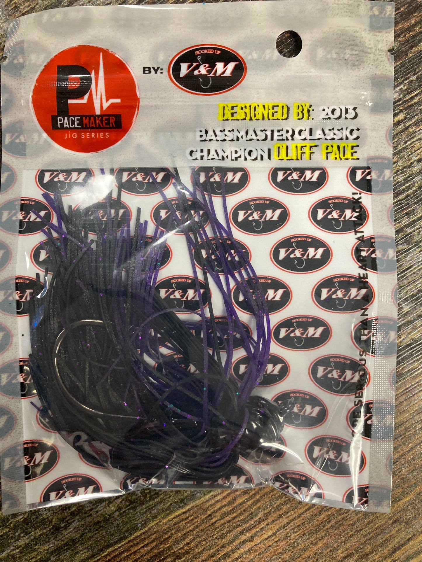 V&M Football Jig 1/2 oz. Candy Bug