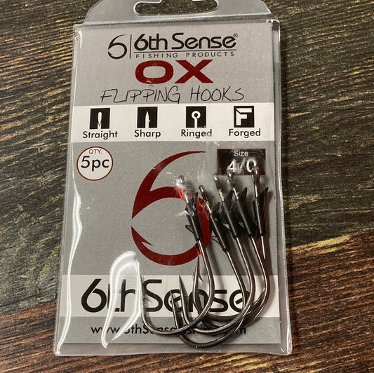 6th Sense Ox Flipping Hooks 4/0