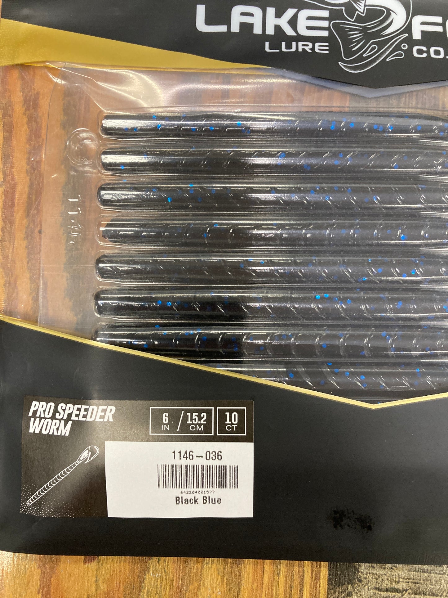 LFL Pro Speeder Worm 6” Black Blue