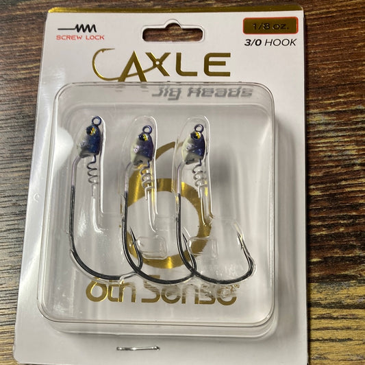 6th sense axle jig heads 1/8 oz 3/0 Baby Shad