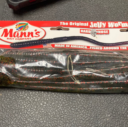 Manns Jelly Worm 12” Watermelon Red