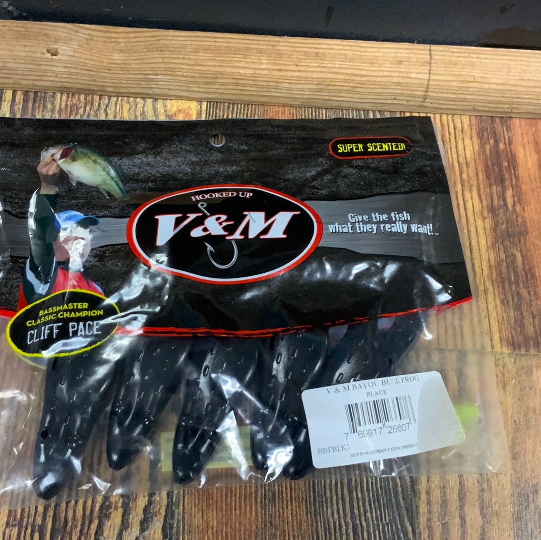 V&M Bayou Bull Frog - Black
