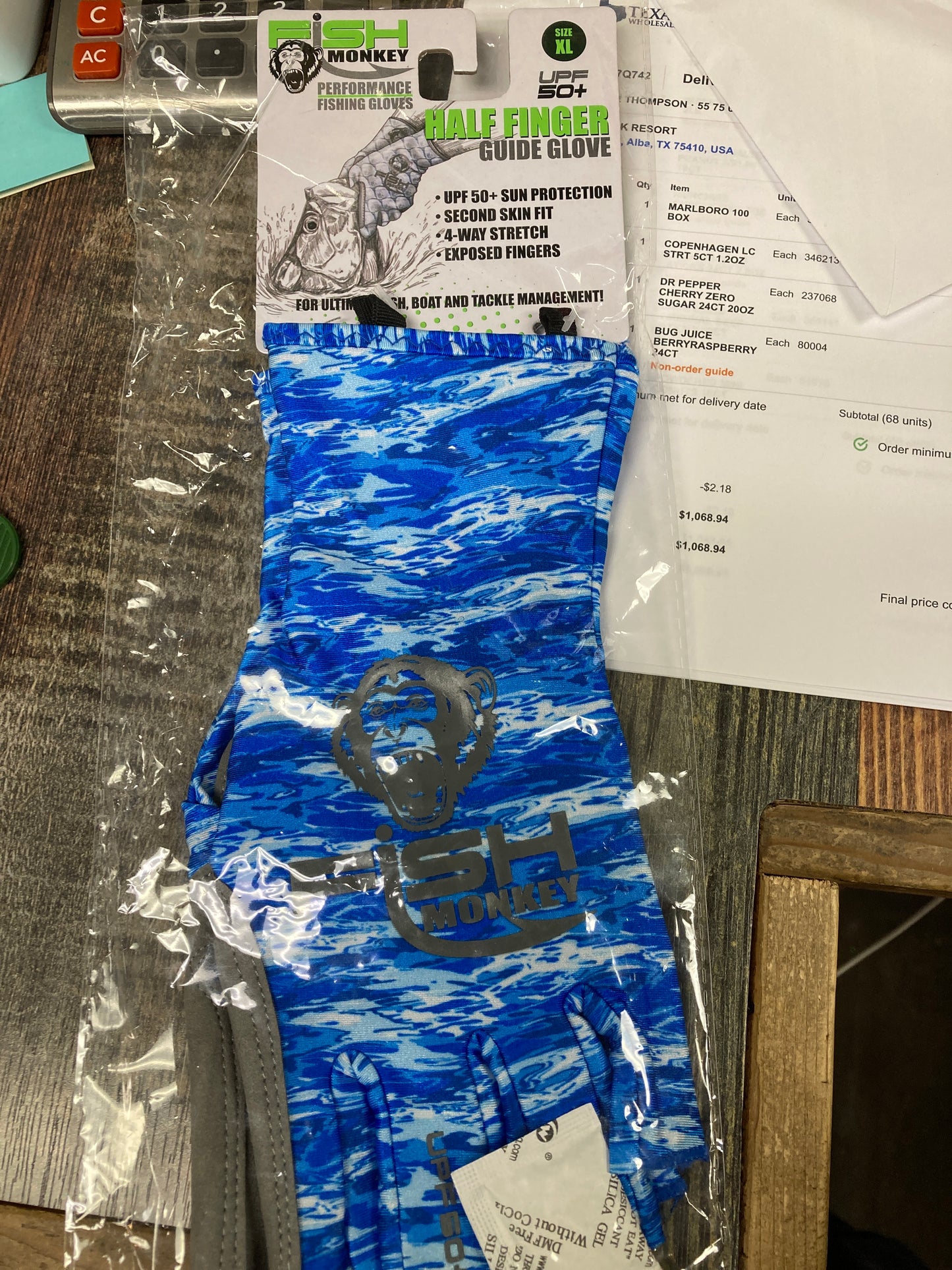 Fish Monkey Guide Glove BI water Camo XL