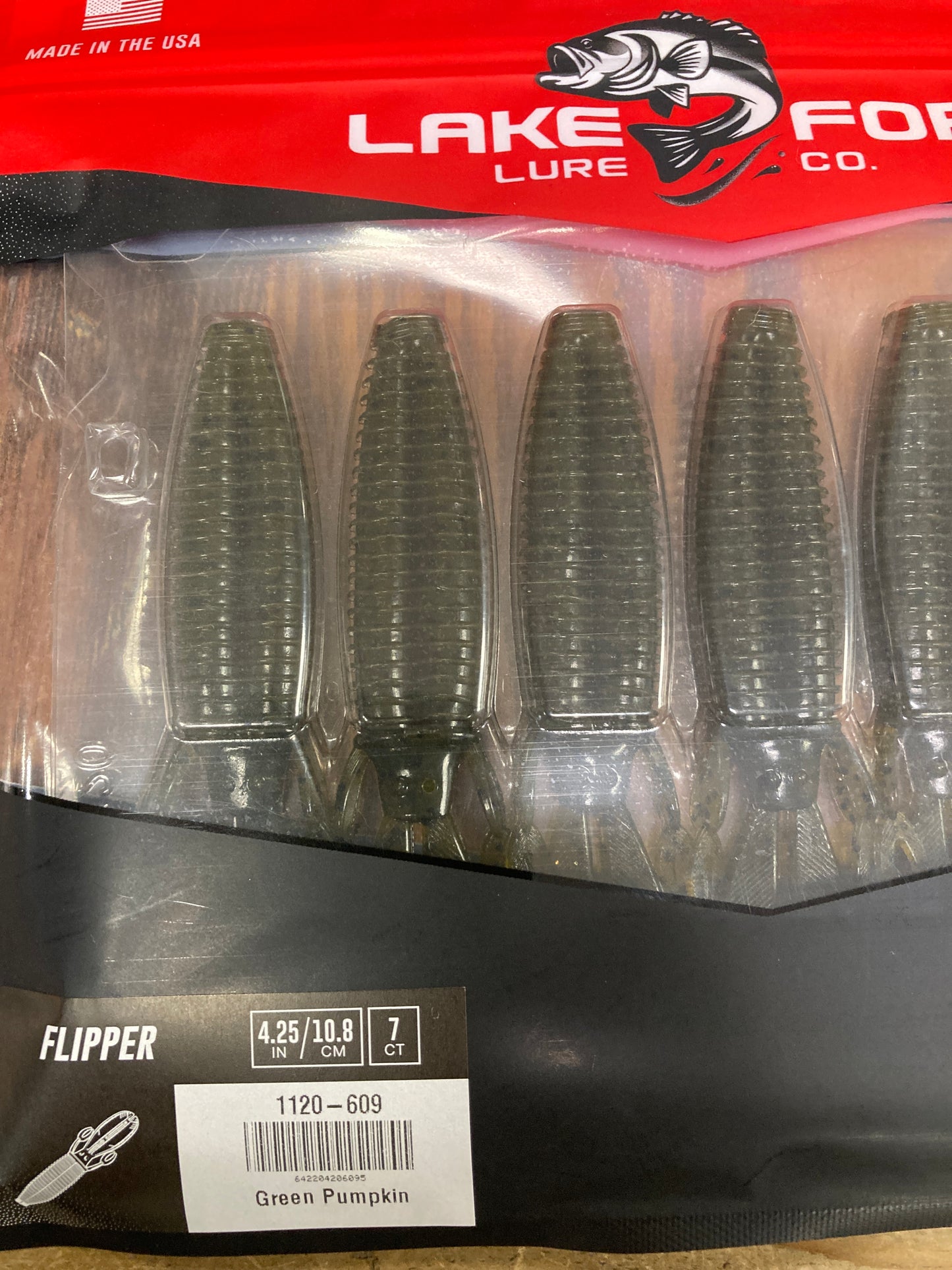 LFL Flipper 4.25” Green Pumpkin