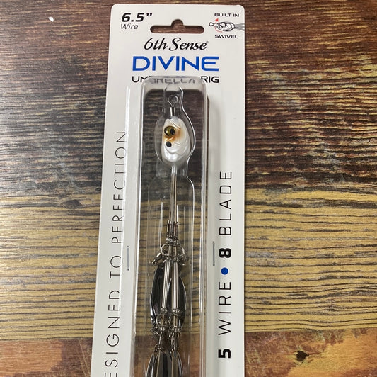 6th Sense Divine Umbrella Rig - 5 Wire/8 Blade - 6.5" Spanish Pearl