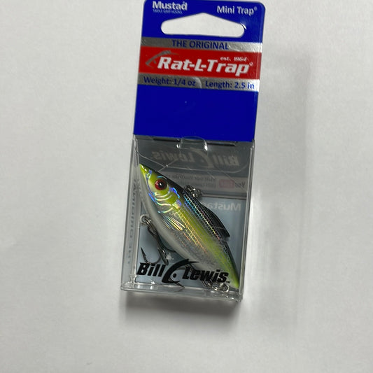 Mustad Rat-L-Trap Mini Trap 1/4 oz 2.5” Liv-N-Chrome