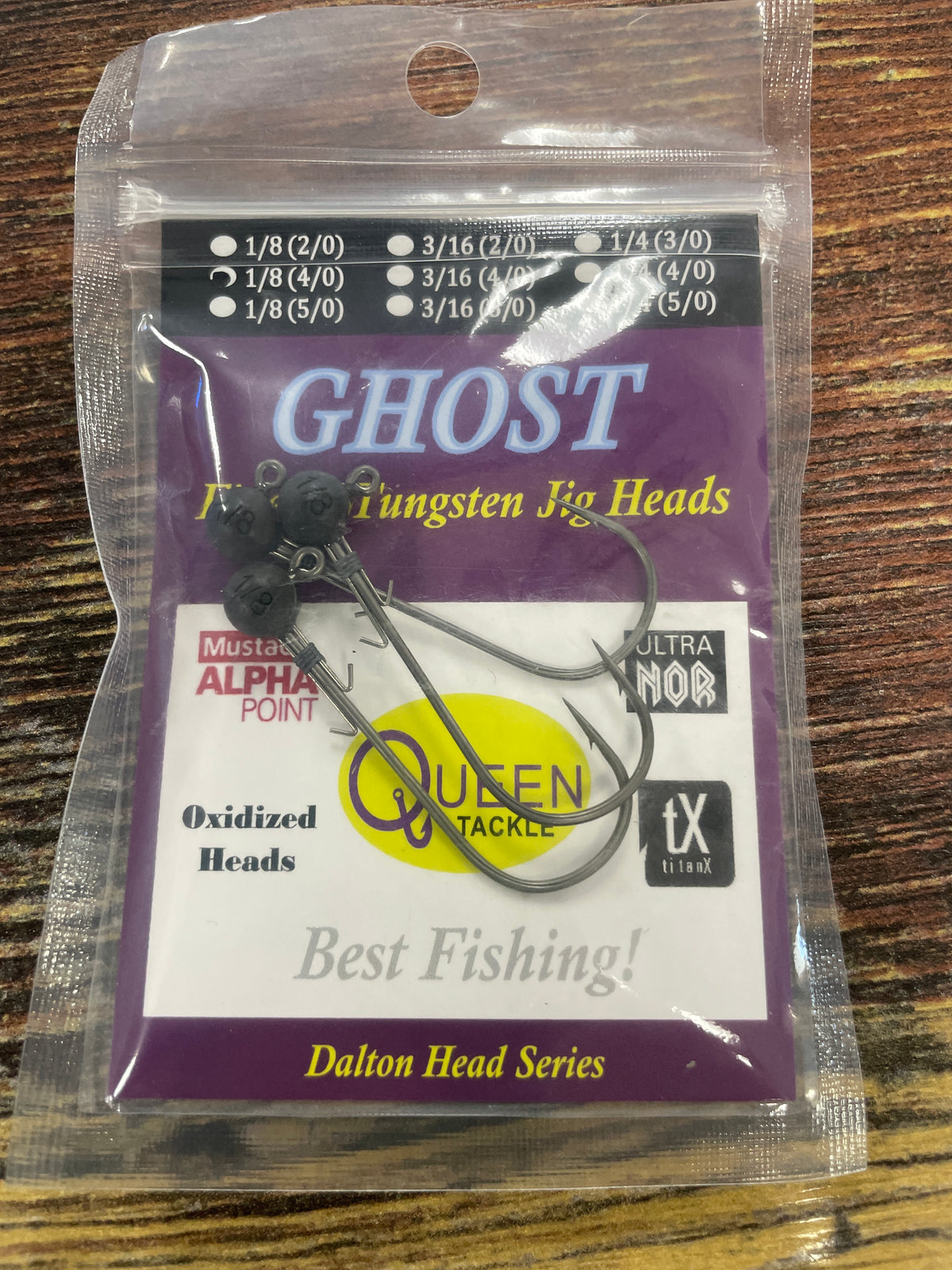 Queen LS Jigheads Tungsten 1/8 oz 4/0
