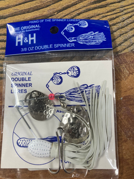 H&H Spinnerbaits 3/8 oz. White/White