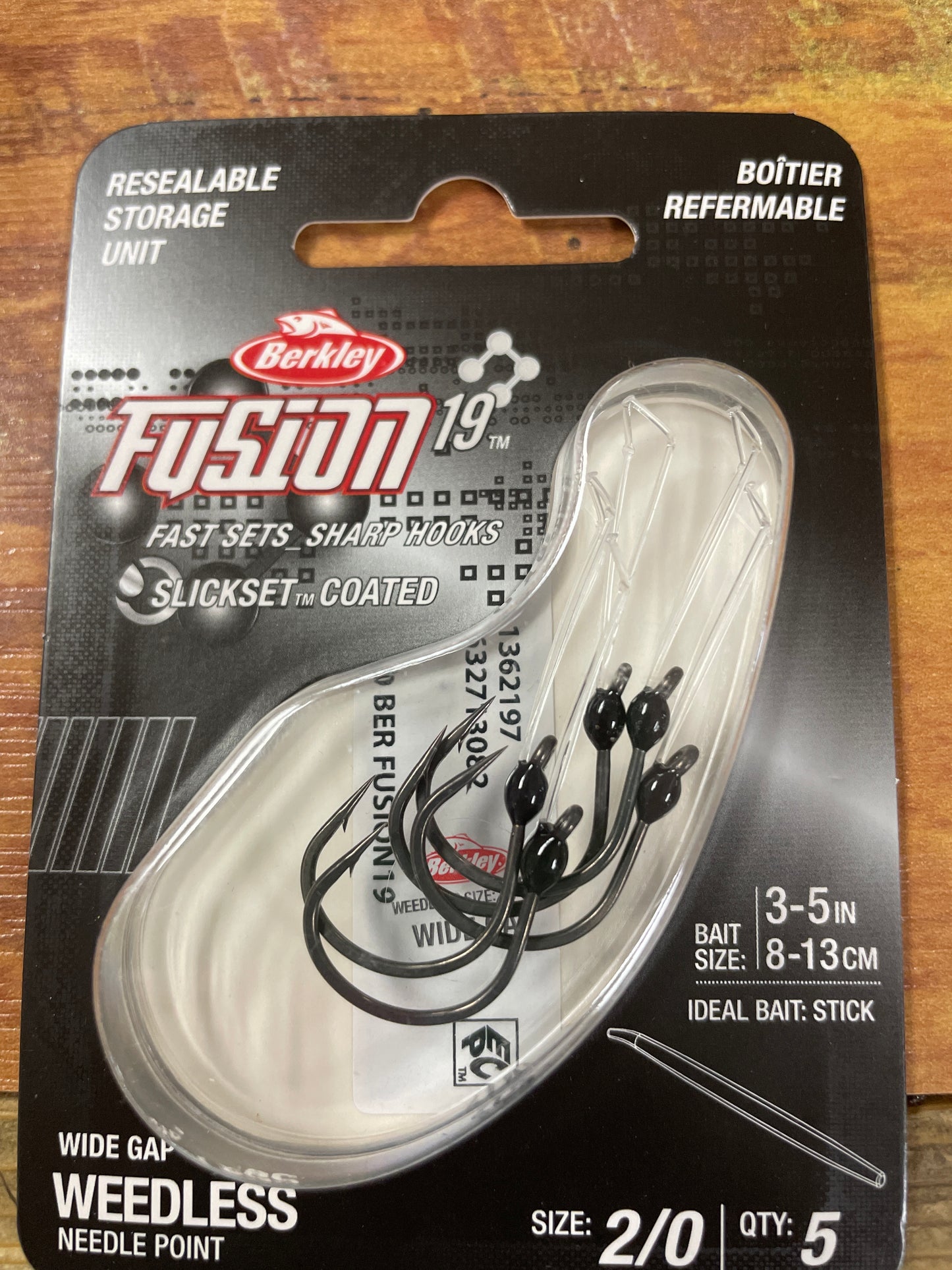 Berkley Fusion 19 Weedless Wide Gap Hooks 2/0