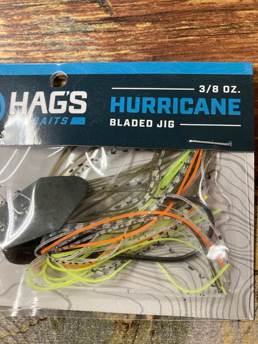 Hags Baits Hurricane 3/8 oz. Green Pumpkin Shad