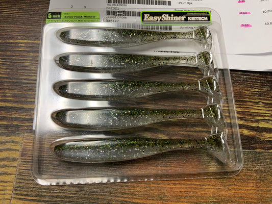 Keitech Easy Shiner 5” Silver Flash Minnow