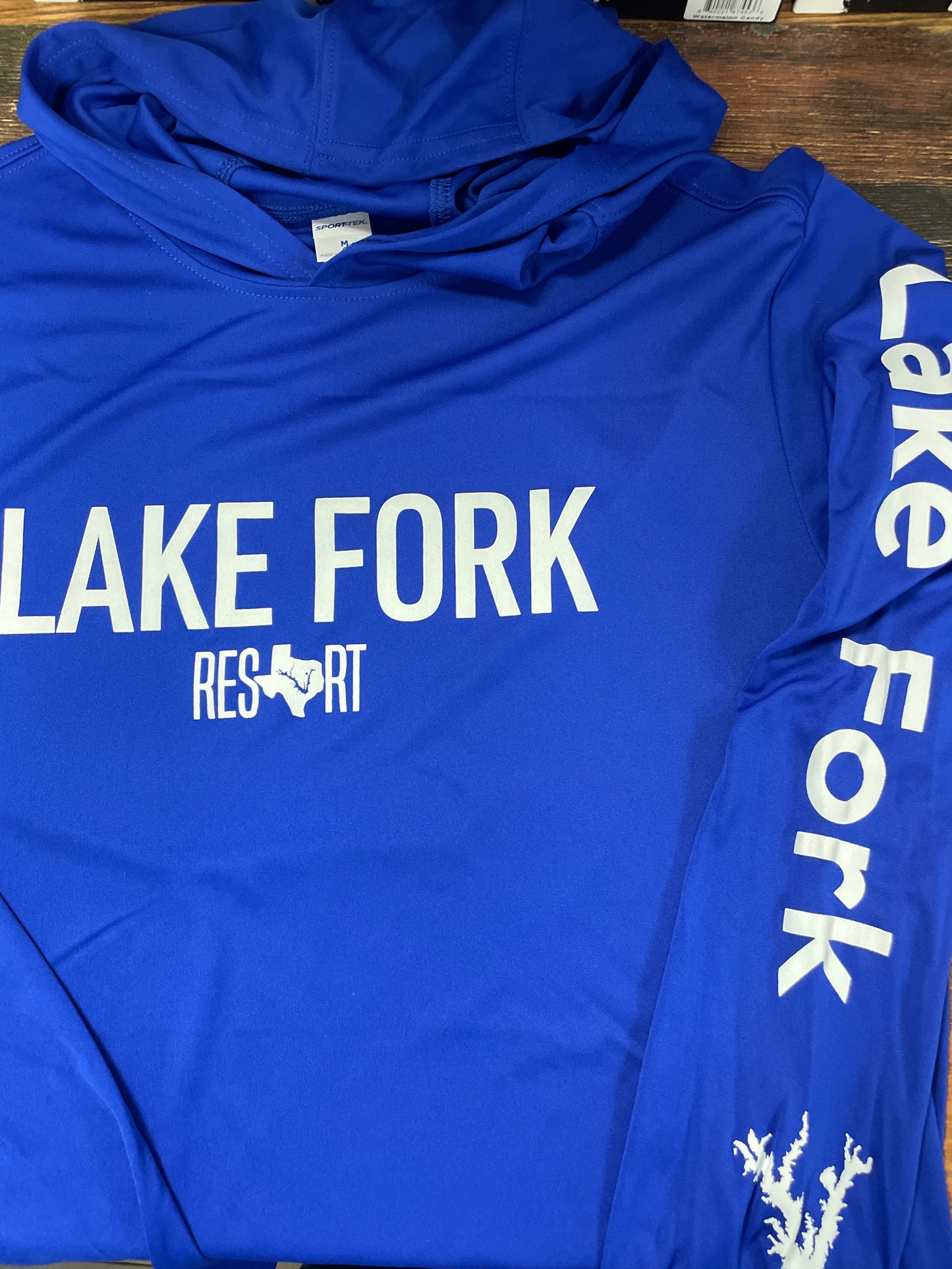 Lake Fork Resort UV Long Sleeve - M Royal Blue