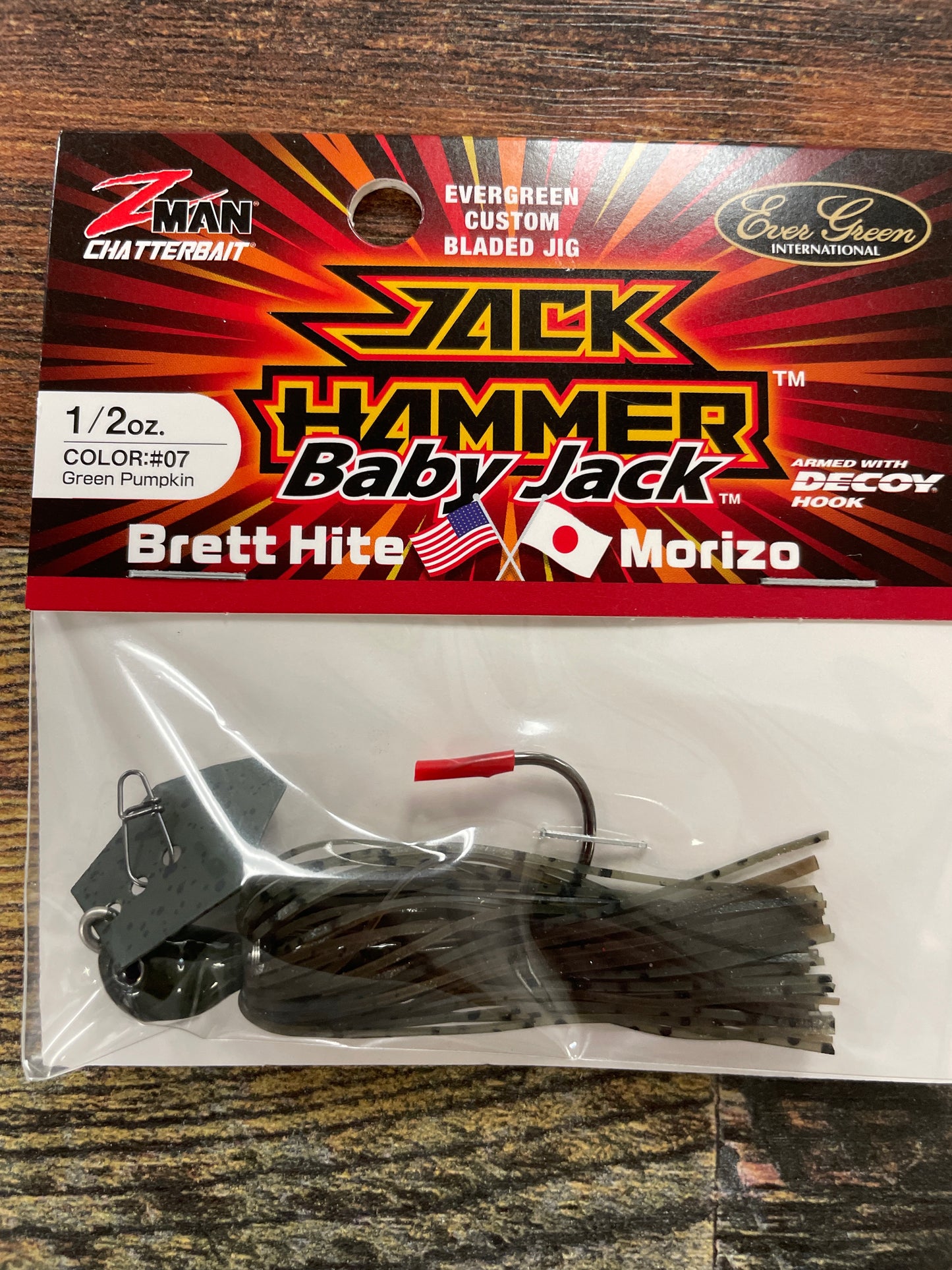 Z Man Jack Hammer Baby Jack 1/2 oz. green Pumpkin