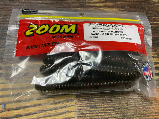 Zoom Double Ringer 4" Dasol Green Pumpkin Red