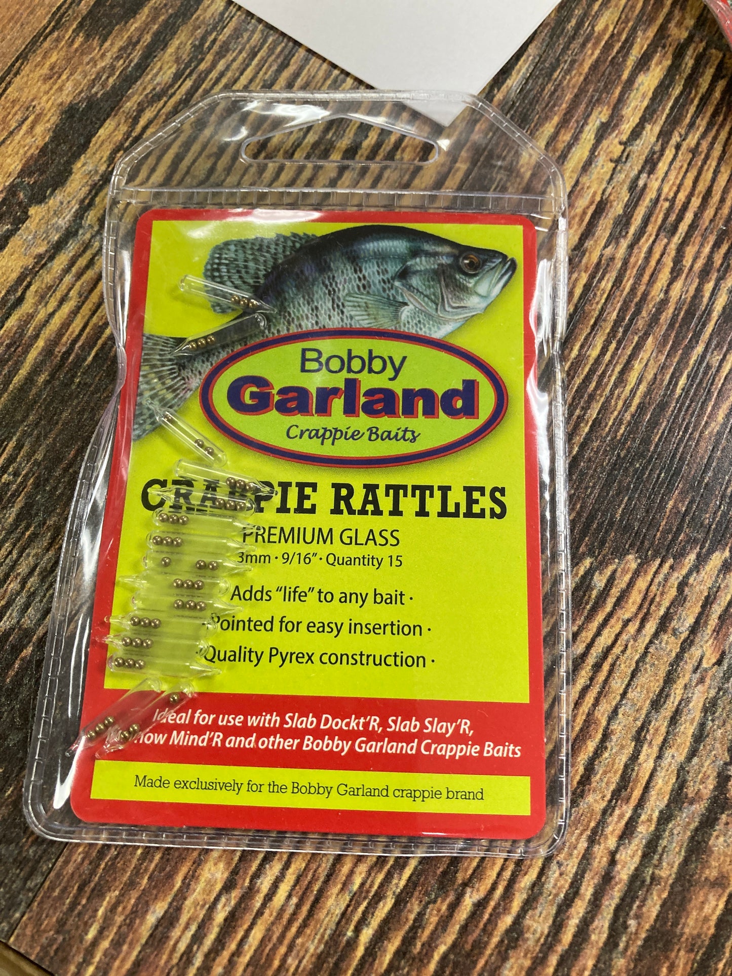 Bobby Garland Crappie Rattles - 9/16" Clear