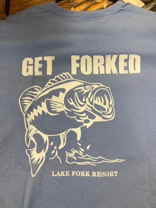 Get Forked T Shirt - Light Blue - 2XL