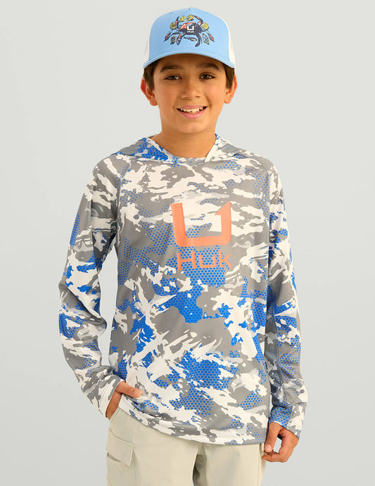 HUK Icon Printed Hoodie YXS
