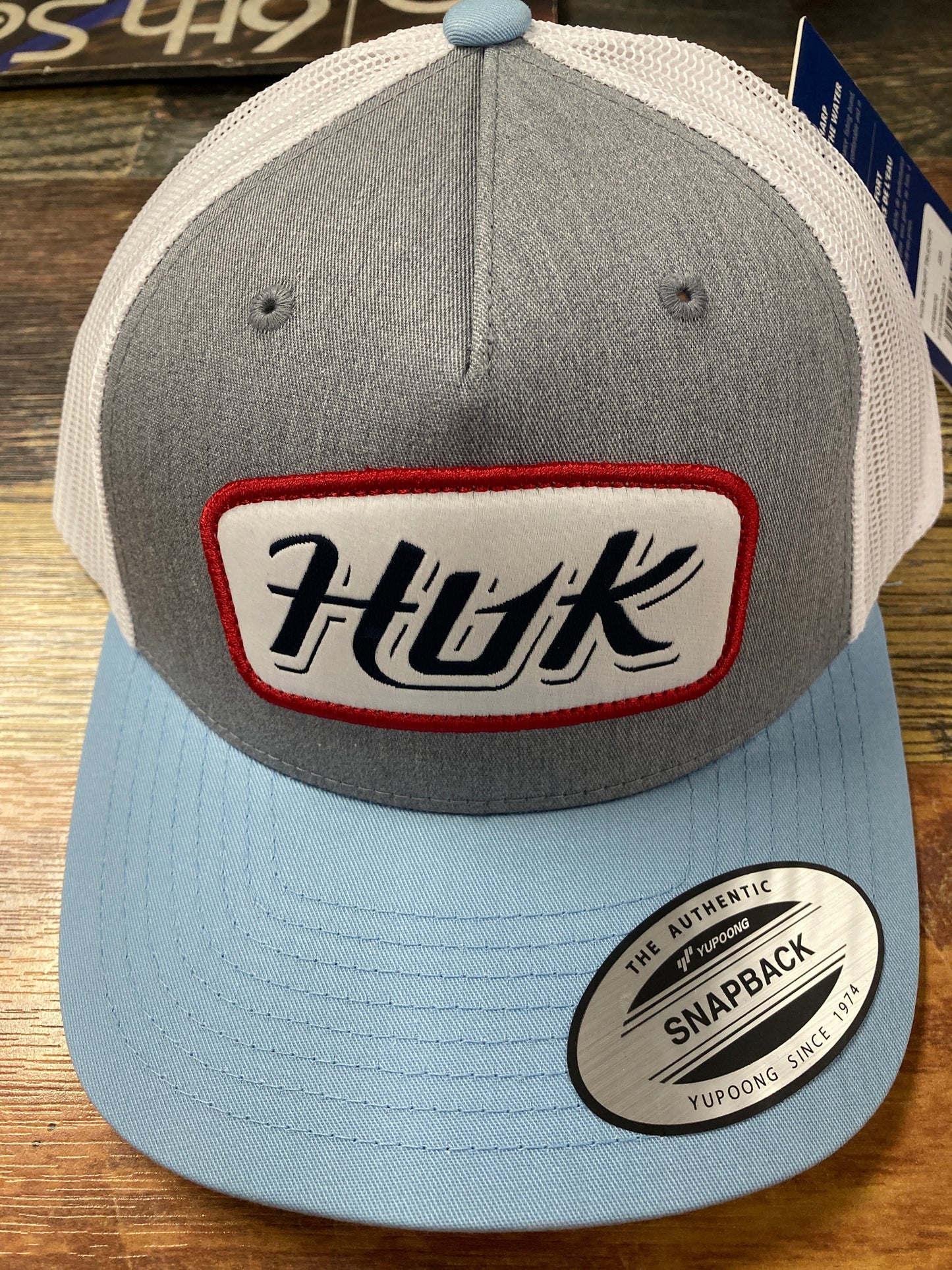 HUK Hat - “Kids” Script Patch - Light Blue