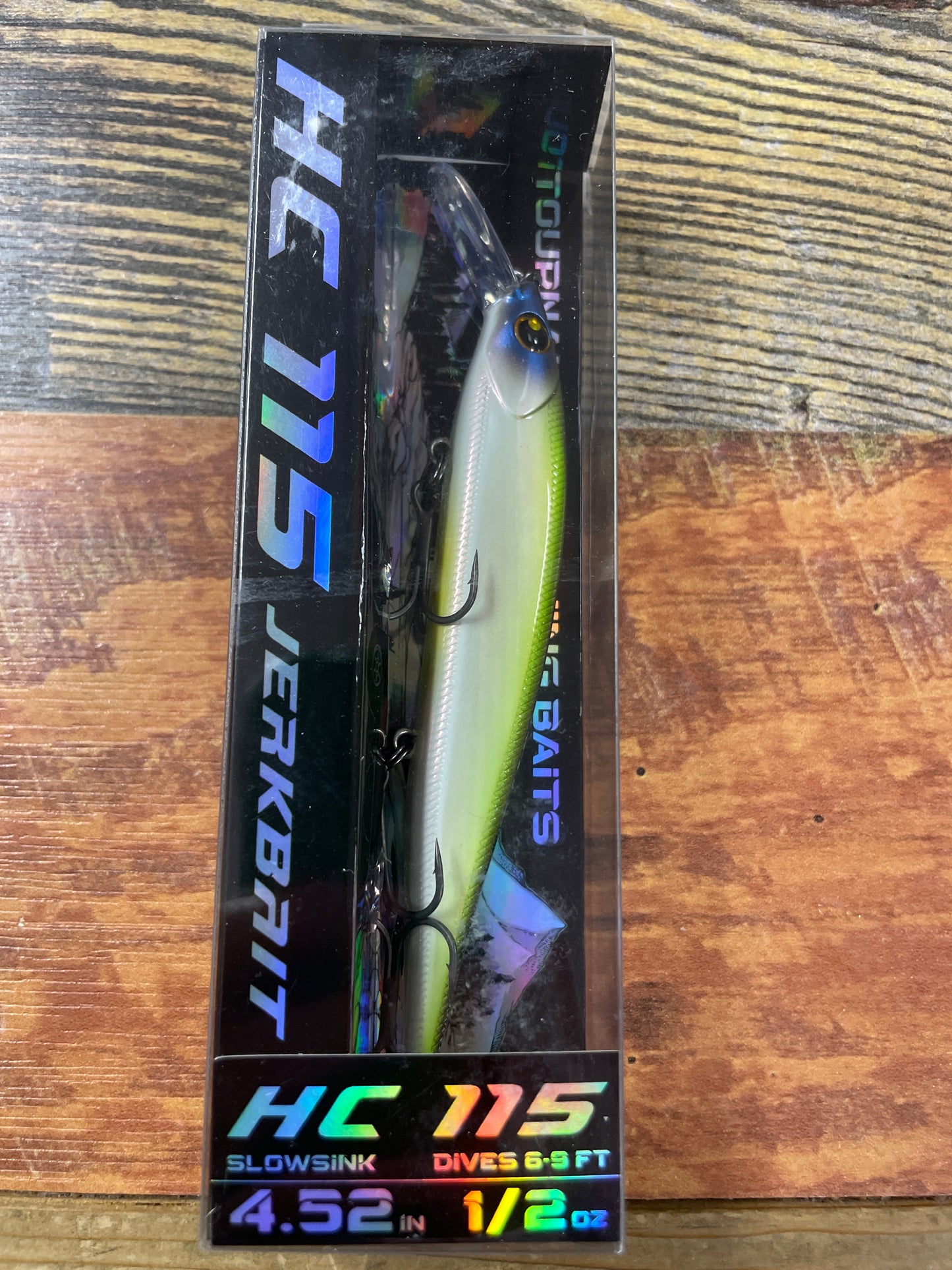 Bassmooch HC 115 Jerkbait 4.52” 1/2 oz Slowsink Table Rock SP