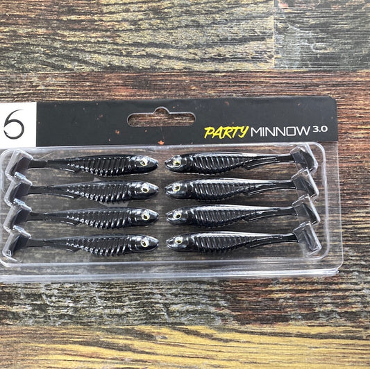 6th Sense Party Minnow 3.0" Black