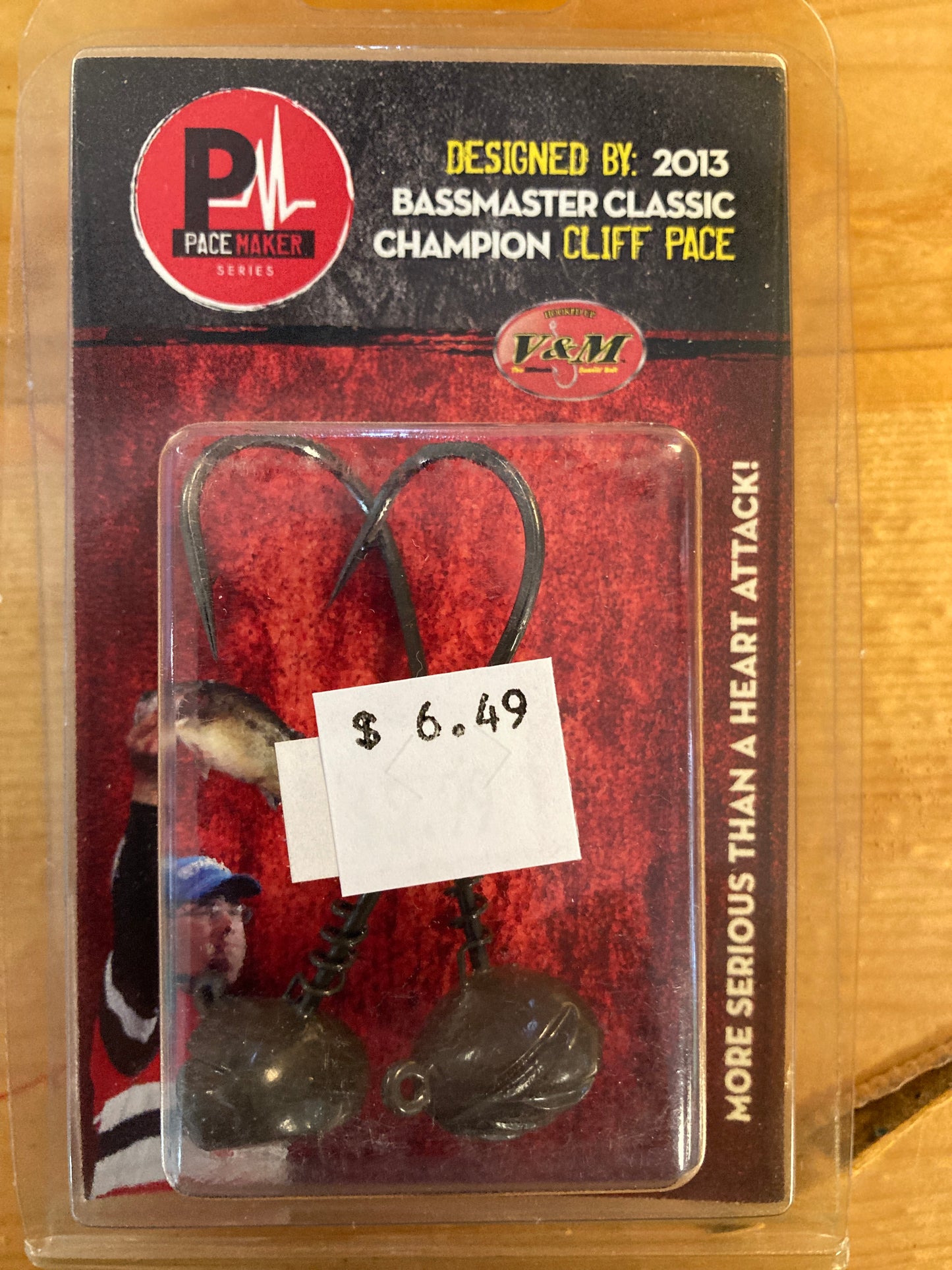 V&M Shakey Head 3/4oz. Green Pumpkin