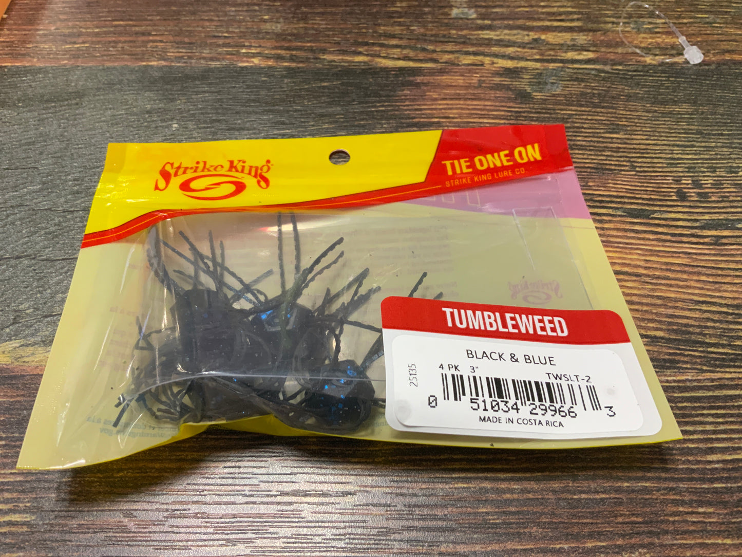 Strike King Tumbleweed Salted 3" Black Blue