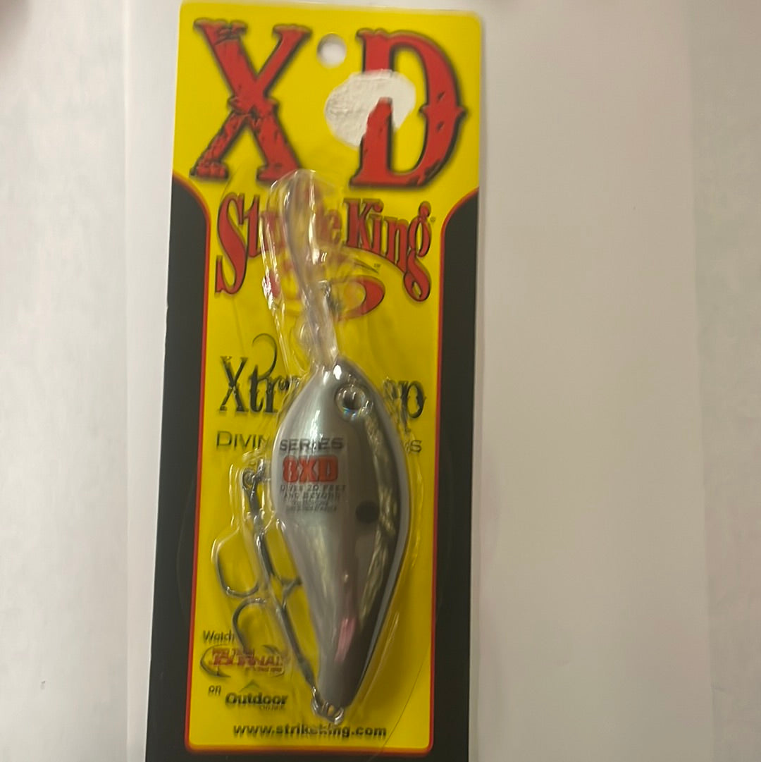 Strike King 8XD Dives 20’ & Beyond  Green Gizzard Shad