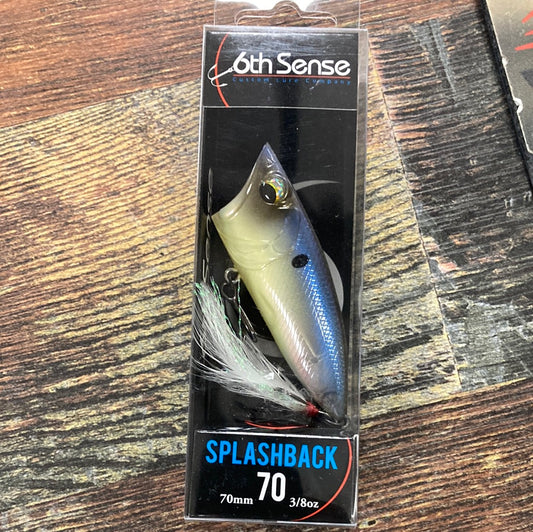 6th Sense Splashback 70 - 3/8 oz. Ghost Bone Minnow