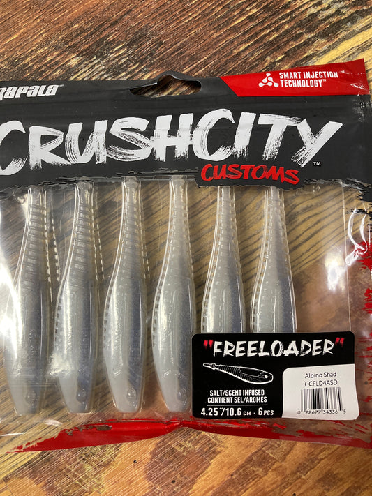 Rapala Crushcity Freeloader 4.25" Albino Shad