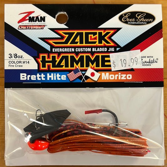 Z Man Jack Hammer Chatterbait 3/8 oz. Fire Craw