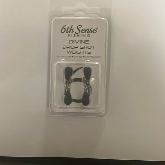 6th Sense Divine Drop Shot Weight 1/8 oz. Tung Black