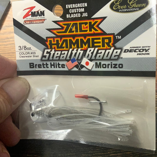 Z Man Jack Hammer Stealth Blade 3/8 oz. Clearwater Shad