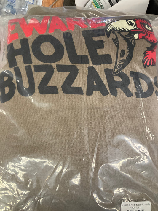 Beware of Hole Buzzard Hoodie XL Safari