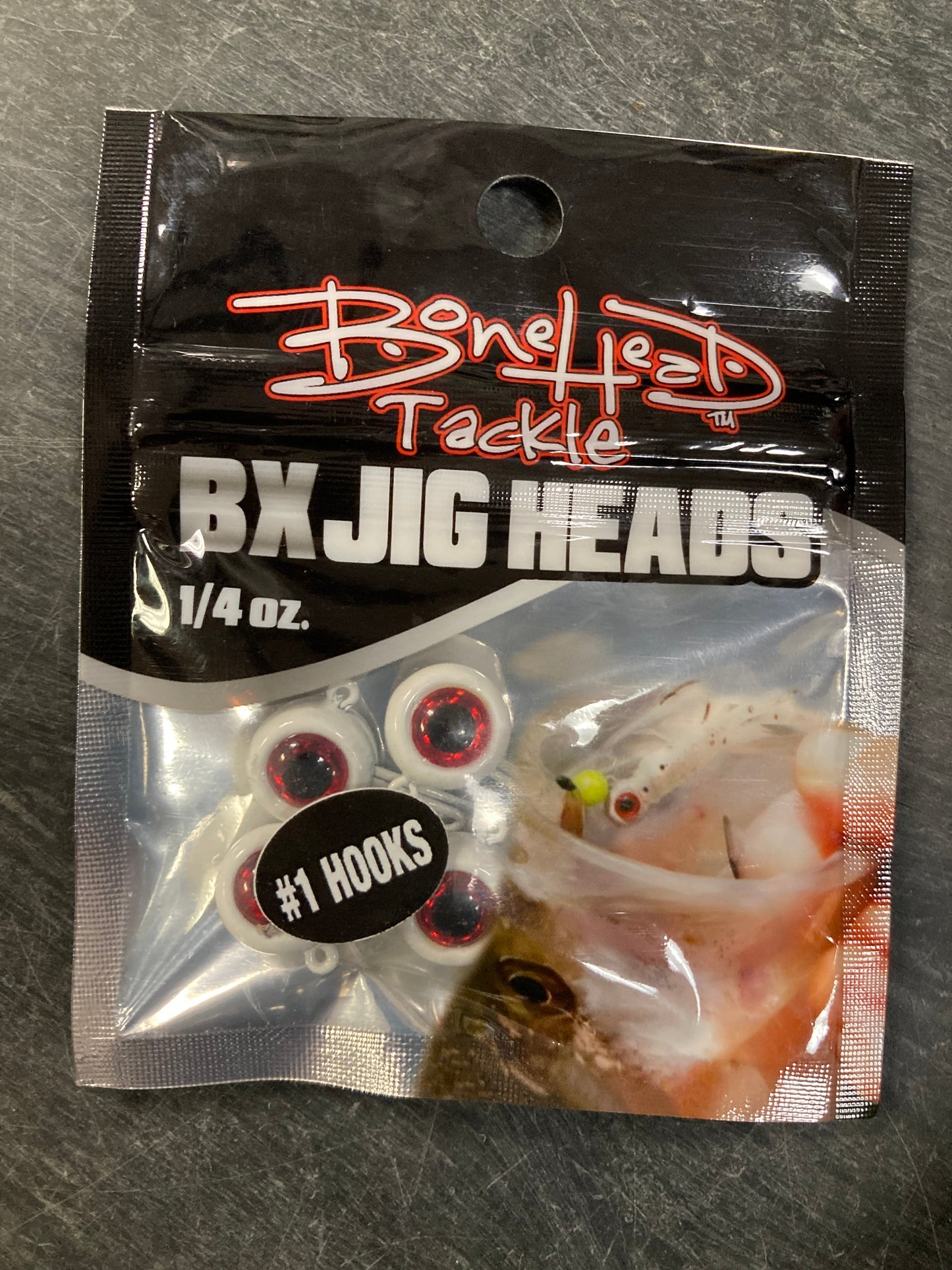 Bonehead Jighead 1/4 oz #1 white