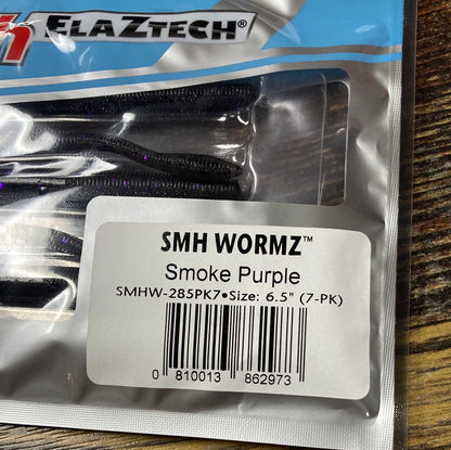 Z Man SMH Wormz 6.5" Smoke Purple